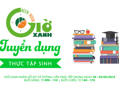 Tuyển Thực tập sinh Giờ Xanh